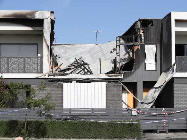 The Point Cook scene where the young family died. Picture: David Crosling