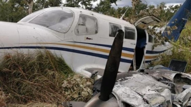 The crash scene just outside Port Moresby in Papua New Guinea. Photo: Deni ToKunai via Royal Papua New Guinea Constabulary