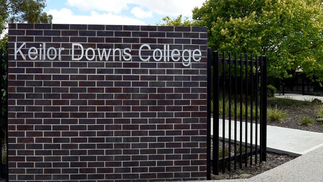 Keilor Downs College had a VCE median study score of 29. Picture: Nicole Garmston