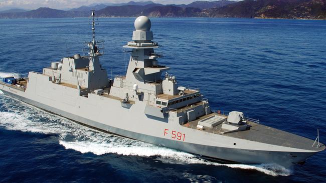 A Fincantieri-built FREMM frigate.