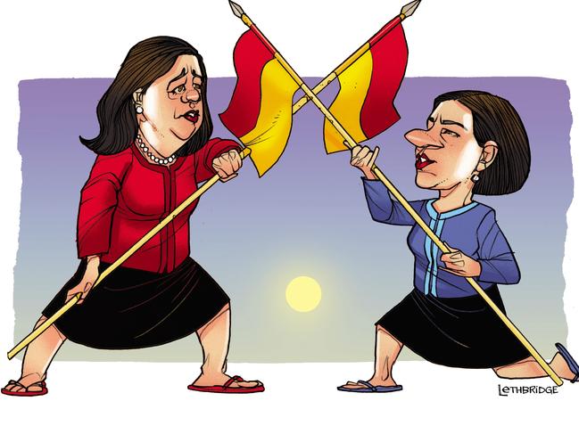 Qld Premier Annastacia Palaszczuk and LNP leader Deb Frecklington by Brett Lethbridge. Picture: Supplied