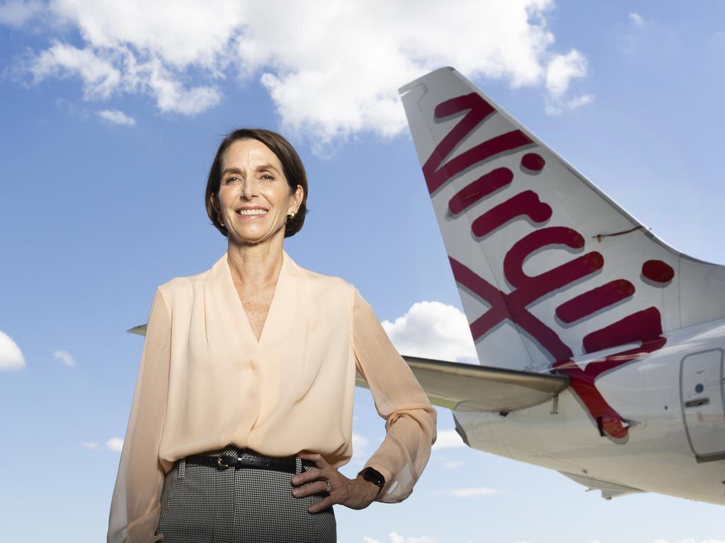Virgin Australia CEO Jayne Hrdlicka said she hoped the mask mandate on aeroplanes was removed in the “not so distant future”. NCA NewsWire / Sarah Marshall