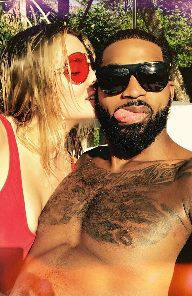 On-off couple Khloe Kardashian and Tristan Thompson. Picture: Instagram