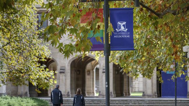 The University of Melbourne has landed 47th on the annual Times Higher Education world reputation rankings. Picture: NewsWire / David Geraghty