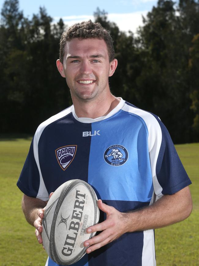 Steve Finigan of Helensvale Hogs Rugby Union team during a photo shoot at the club oval, Helensvale, Gold Coast. Photo: Regi Varghese