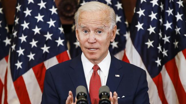 Democratic presidential candidate, former Vice President Joe Biden speaks in Philadelphia.