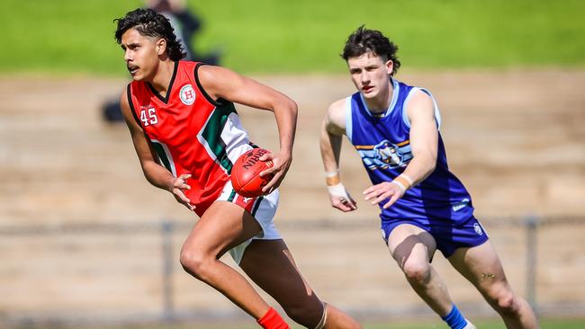 Adelaide NGA prospect Isaac Keeler in action for Henley High. Picture: Tom Huntley