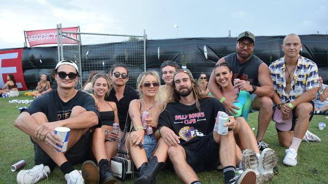 Festival-goers at The Jynx House Amplified music festival in Coolum