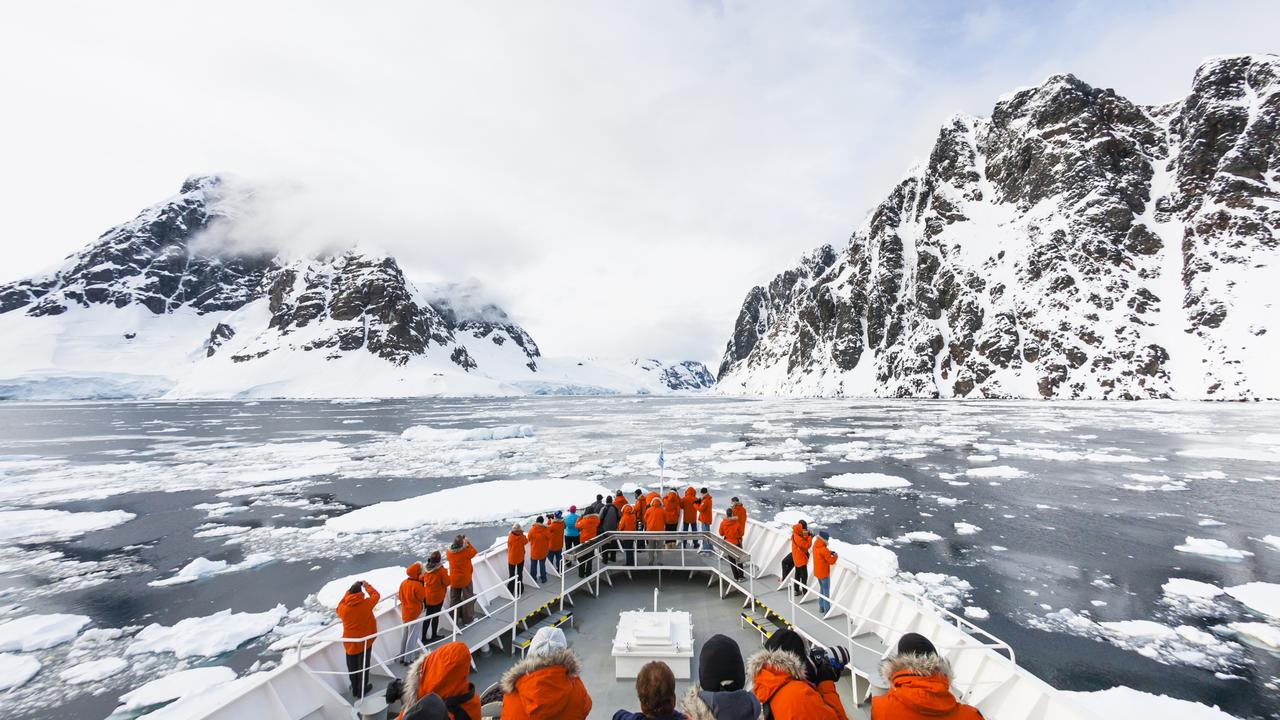 Most tourists travel to Antarctica on cruise ships. Picture: Getty Images