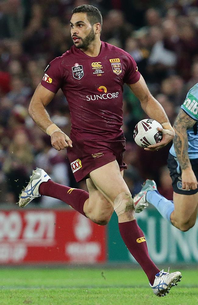 Greg Inglis makes Mal Meninga’s Nine team. Picture: Peter Wallis