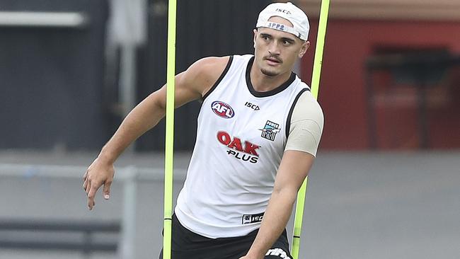 Sam Powell-Pepper at Port Adelaide training. Picture: Sarah Reed