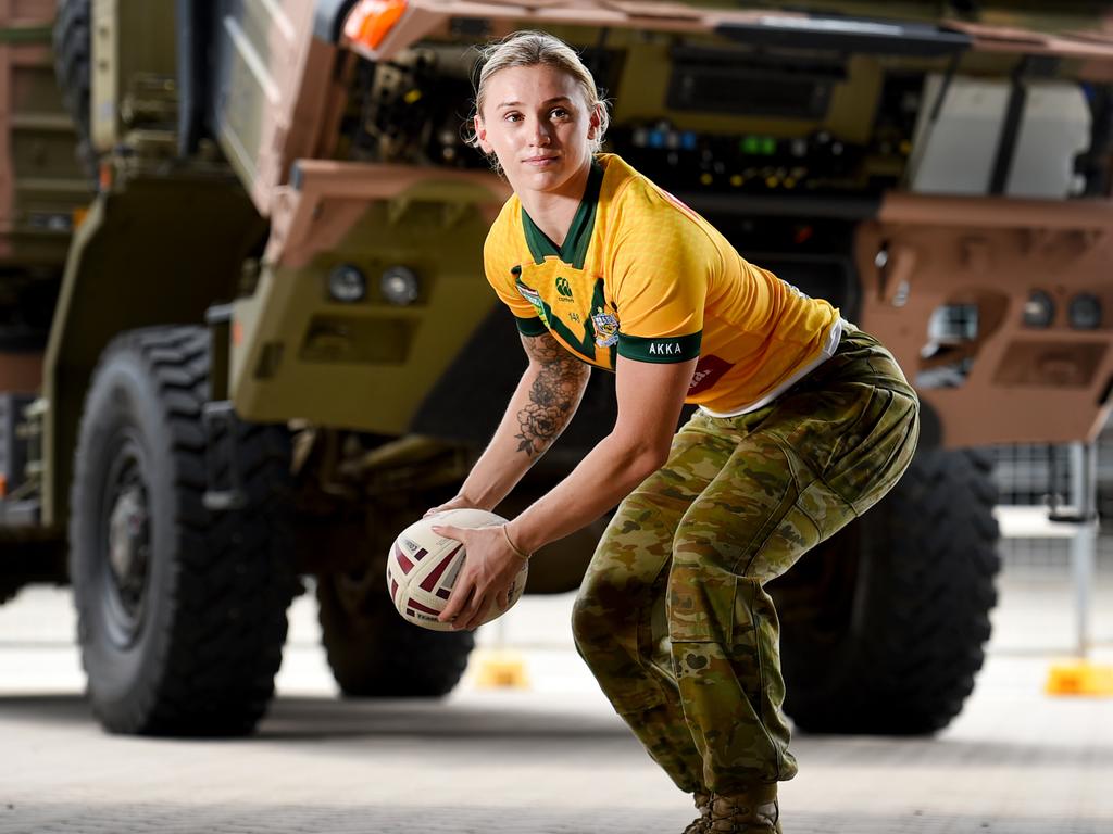 PTE Julia Robinson 20 at Lavarack Barracks, Townsville. Picture: Alix Sweeney