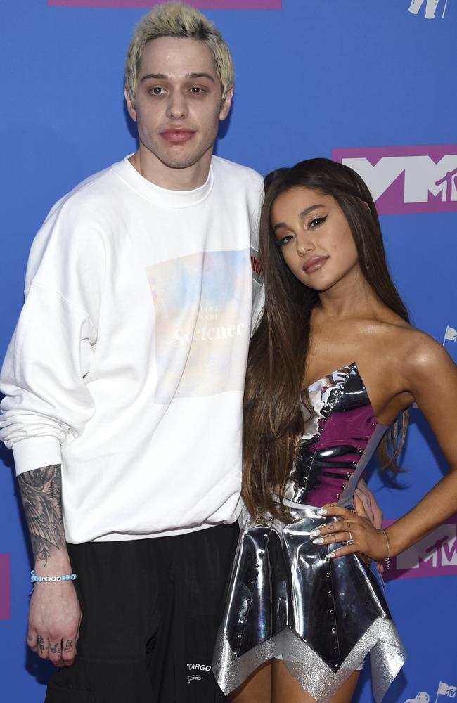 Ariana has a song on her new album called ‘Pete Davidson’, which will surely age well. Picture: AP