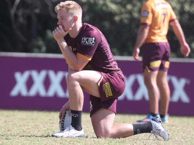 Tom Dearden must learn to cope with plenty of pressure as the Broncos playmaker. Picture: Annette Dew