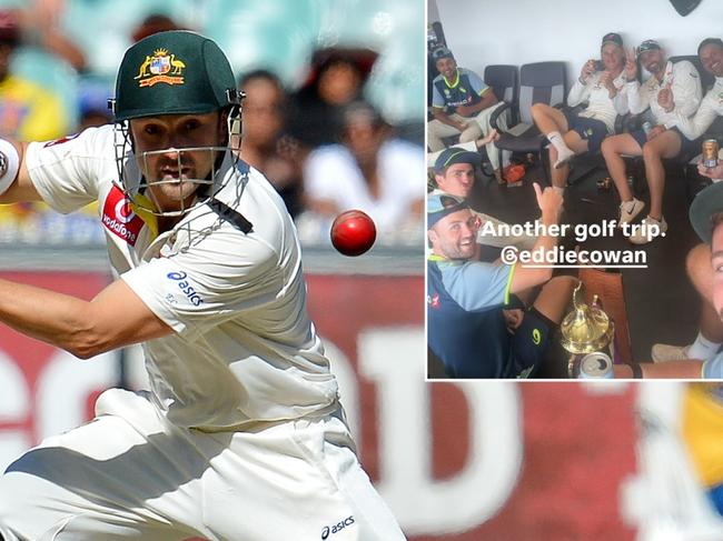 Travis Head had a cheeky dig at Ed Cowan's expense after Australia's 2-0 series win over Sri Lanka.