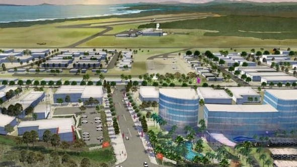 An artist's impression of the Coffs Harbour Airport Enterprise Park.