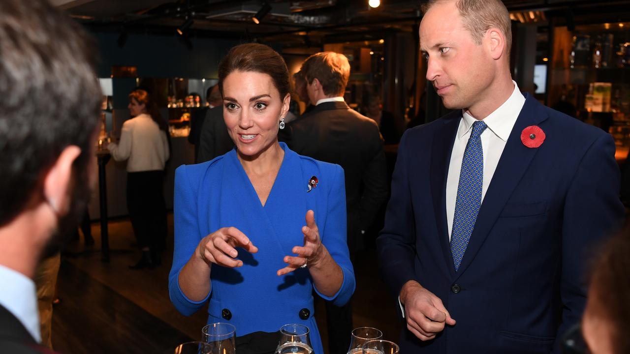 Kate and Will appeared in high spirits as they chatted with guests. Picture: Daniel Leal-Olivas/Getty Images