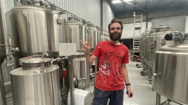 Paul Sparkes of Beer No Evil in his new taphouse. Picture: Emily Jarvis