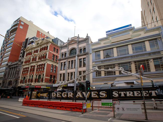 The former Yooralla building on Flinders St was previously proposed as a site for a safe injecting facility. Picture: Mark Stewart