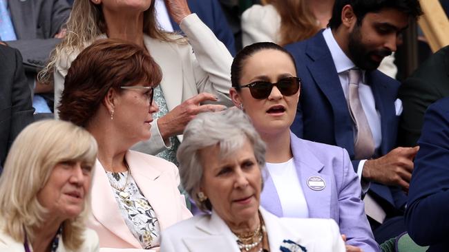 Ashleigh Barty was in the Royal Box. Photo by Sean M. Haffey/Getty Images.