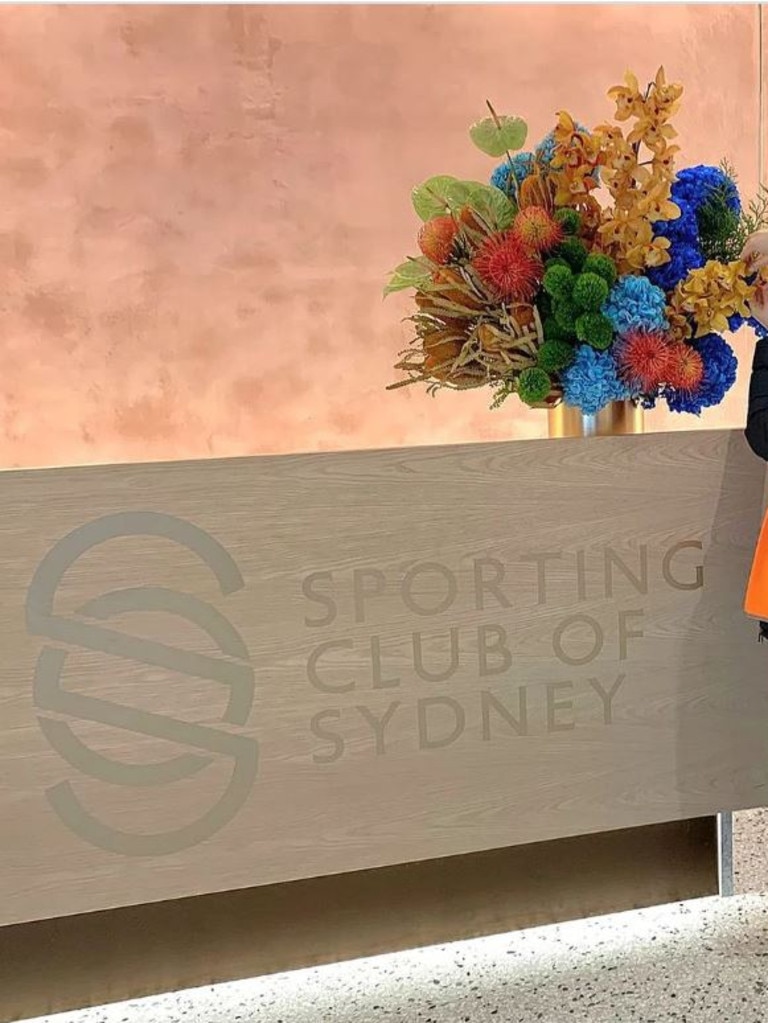 Front desk of Sporting Club of Sydney. Picture: Instagram/@fleurdom