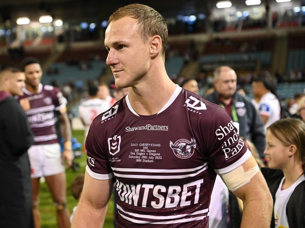 Manly have been in talks with major jersey sponsor PointsBet over their future. Picture: NRL Imagery