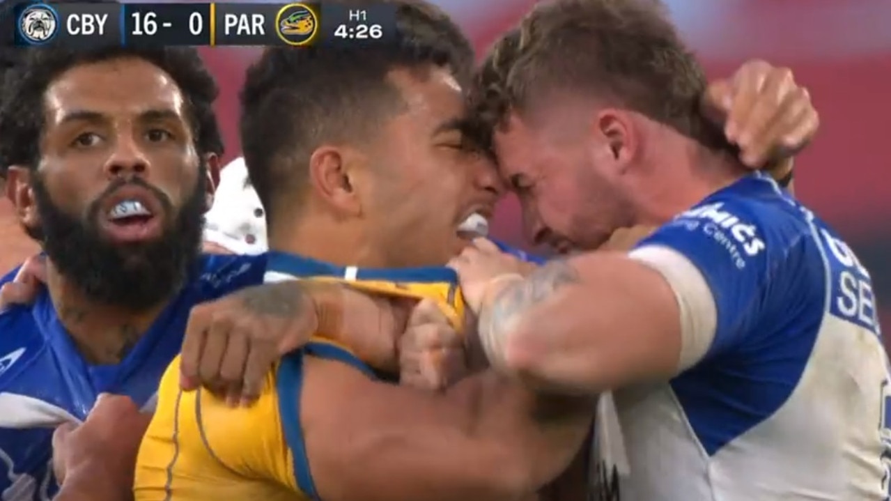 Tempers threatened to boilover as the Bulldogs and Eels came together.