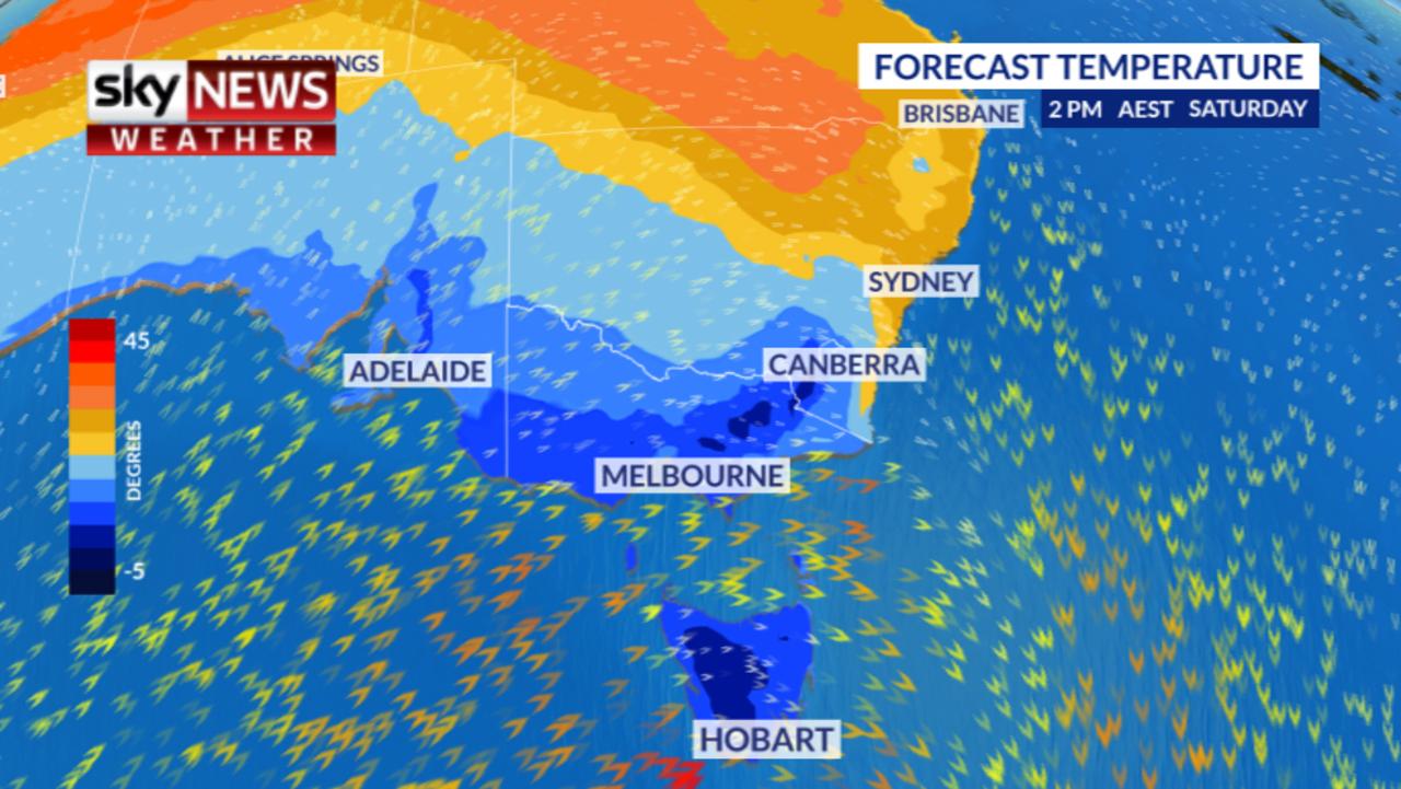 Sydney, Melbourne weather forecast ‘Polar blast’ to end sizzling