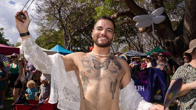 Gareth Kelaart at the 2023 Top End Pride March on Saturday, June 24. Picture: Pema Tamang Pakhrin