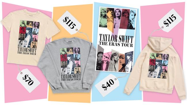 Official Taylor Swift Eras tour merchandise