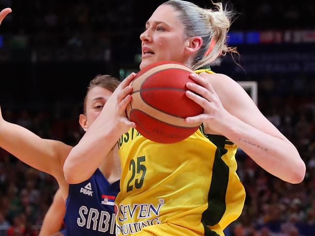 Lauren Jackson lifted the Opals again. Picture: Getty Images