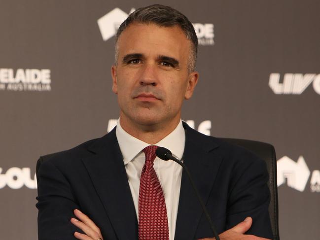 ADELAIDE, AUSTRALIA - NewsWire Photos - APRIL 20, 2023: LIV Golf Press Conference with South Australia Premier Peter Malinauskas at The Grange Golf Club. Picture: NCA/NewsWire Emma Brasier