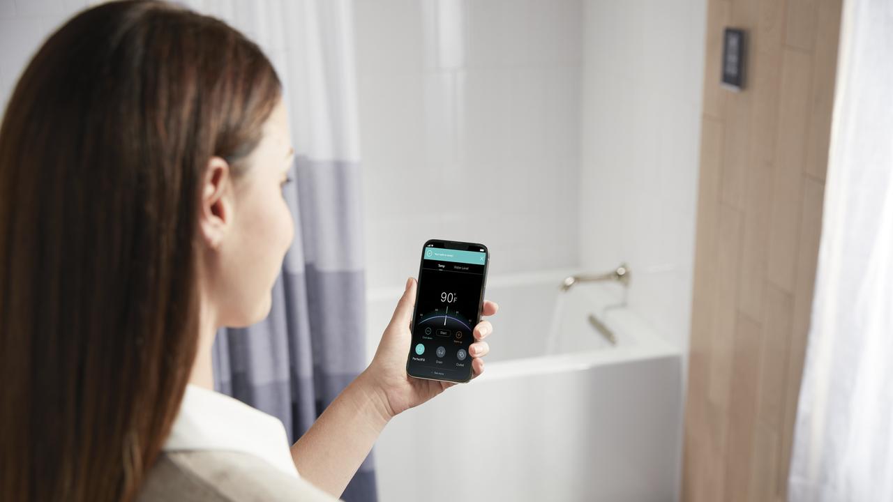 The Kohler PerfectFill is a smart home kit designed to fill your bathtub on command.