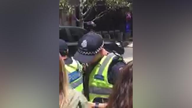 Police interview witnesses in Bourke St