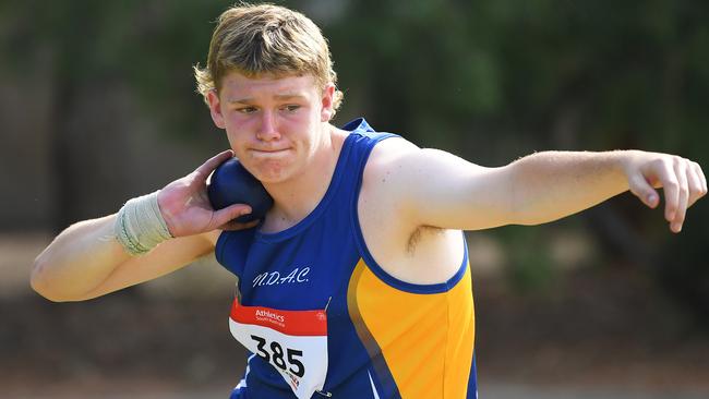 PJ Carlin hopes to follow in the footsteps of his father and uncle, who represented Australia on the global athletics stage. Picture: Mark Brake