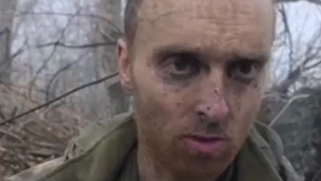 An image purporting to show captured Australian pro-Ukraine fighter Oscar Jenkins.