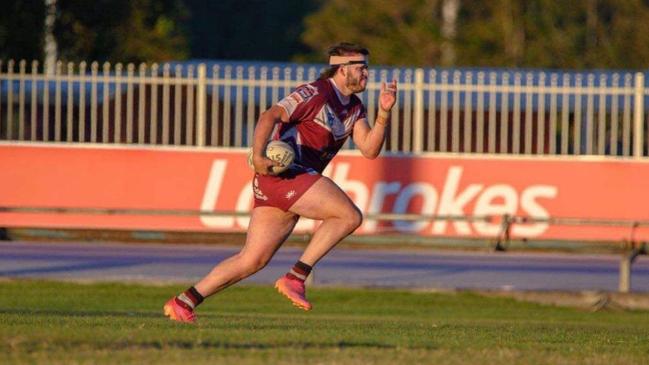 Josh Beach in action for Evans Head Bombers.