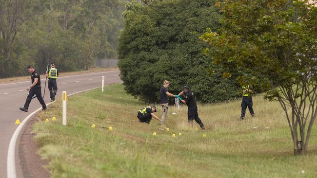 NT Police investigate after human remains were found on the Stuart Hwy, Coolalinga on Tuesday, May 31.