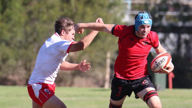 GPS First XV action between Ipswich Grammar and Gregory Terrace. Picture: Megan Condon.