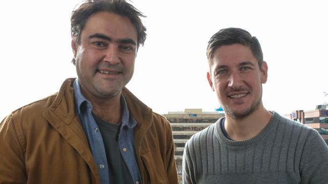 FIVEaa breakfast duo David Penberthy and Will Goodings. Picture: Supplied