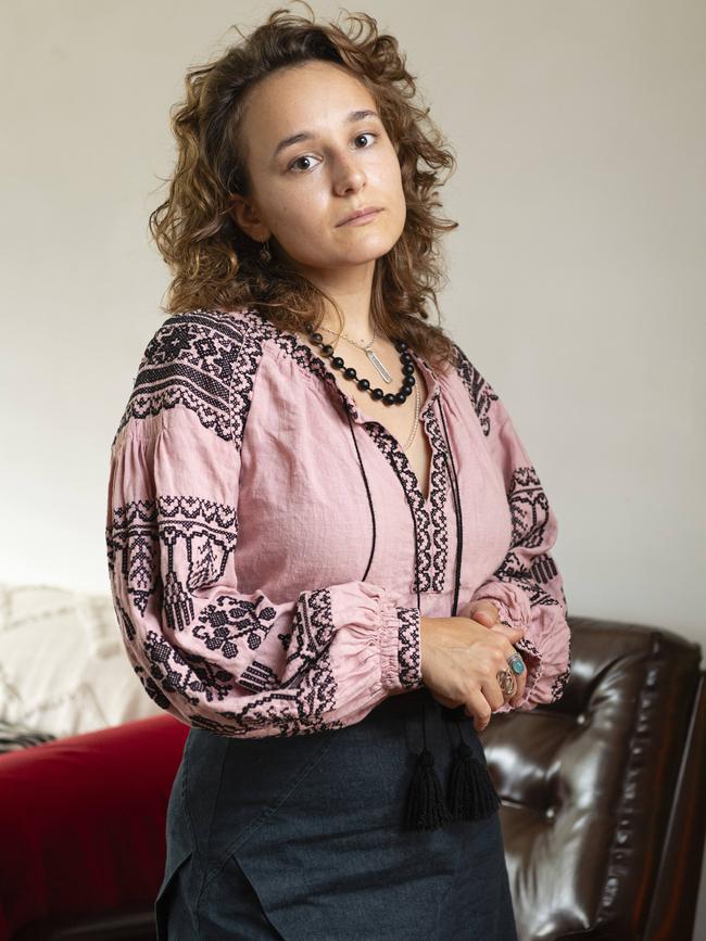 Dasha is a young Ukrainian refugee living in Brisbane, Friday, January 17, 2025. Picture: Kevin Farmer