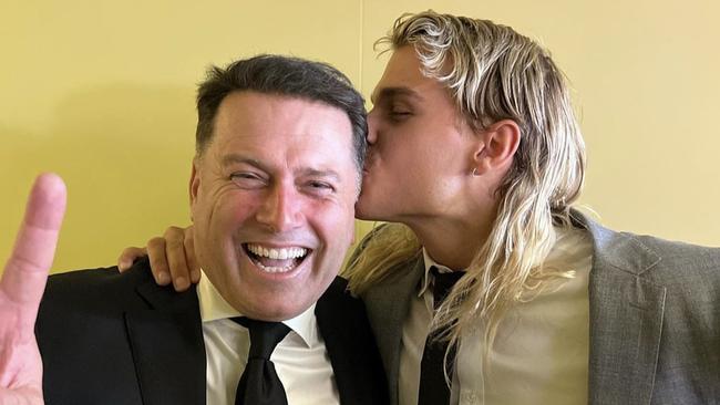 Karl Stefanovic and Bailey Smith. Picture: Instagram