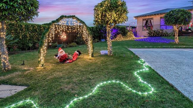 This year’s Christmas lights display at The Springs Lifestyle Village. Picture: Ipswich City Council