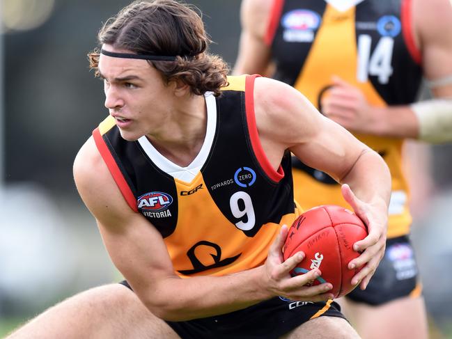 TAC Cup: Dandenong Stingrays v Geelong FalconsDandenong's 9 Luke Davies-Uniacke.Picture: Jason SammonSunday 29 May 2016