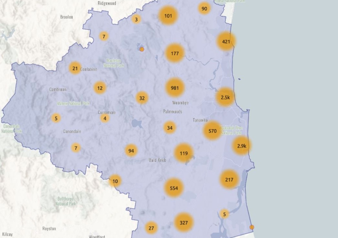 Overall crime figures in the Sunshine Coast region over the last six months. Picture: Queensland Police Service