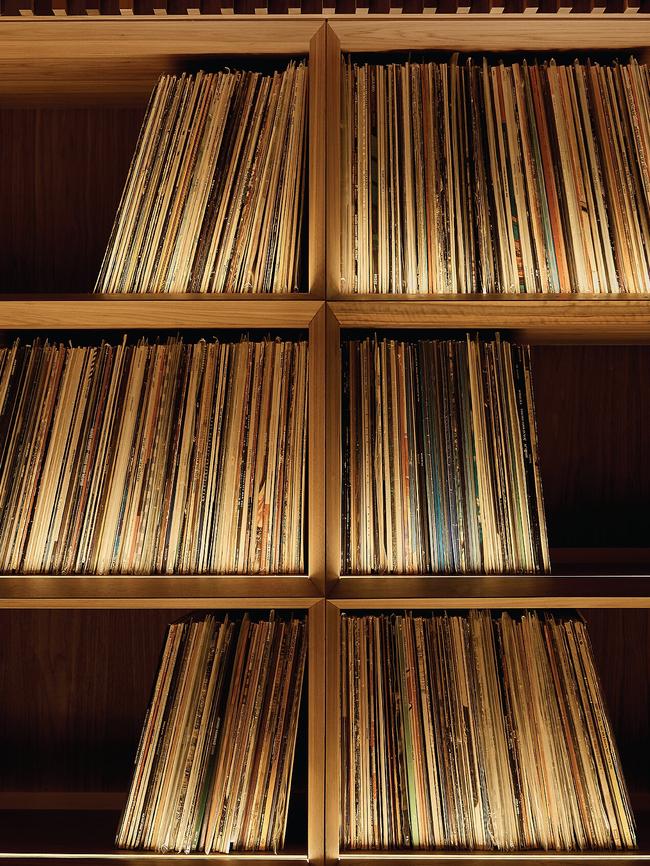 Vinyl is central to the vibe.