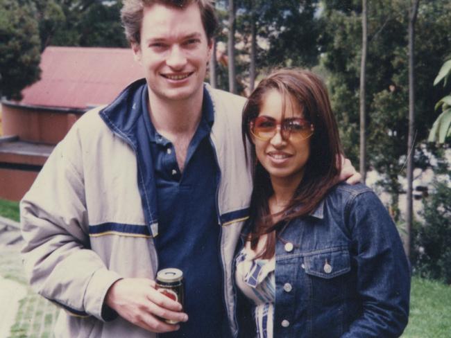 Austin Galt in Colombia with wife Lily.