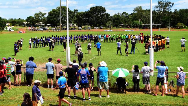 The Tiwi Islands Land Council has asked people heading to the island community this weekend for the Tiwi Grand Final and Art Sale not to come if they are sick. Picture: Justin Kennedy