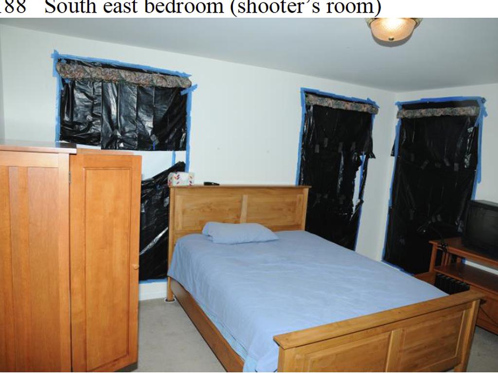 Adam Lanza’s bedroom. Documents have suggested the 20-year-old spent much of his time here. Picture: AP