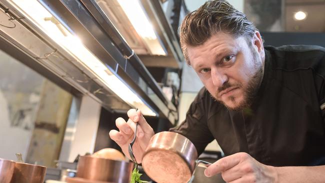 Chef Antoine Moscovitz at work. Picture: Flavio Brancaleone